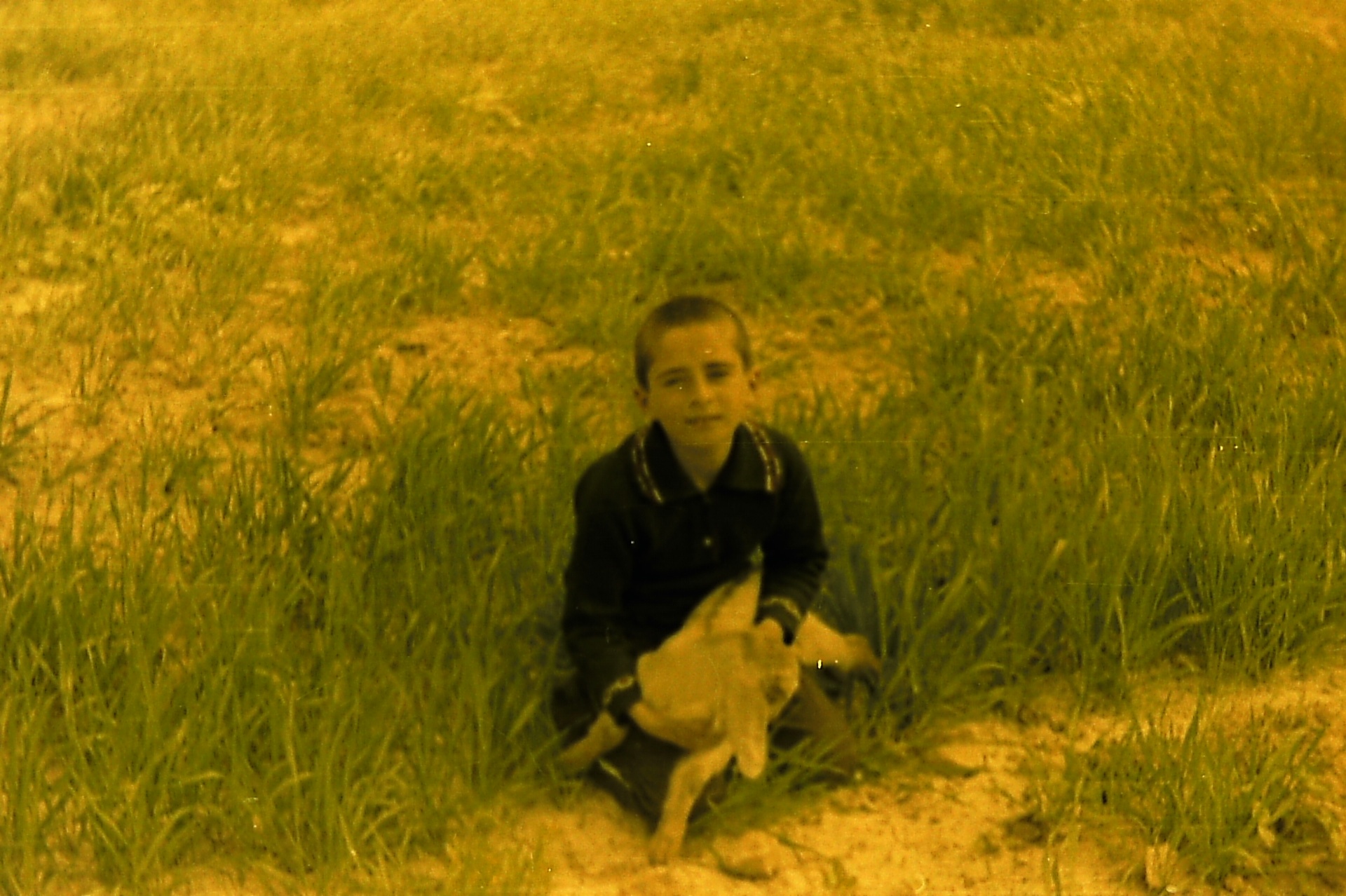 Saad Al-Nimer as a boy with his little goat — Fasayel.